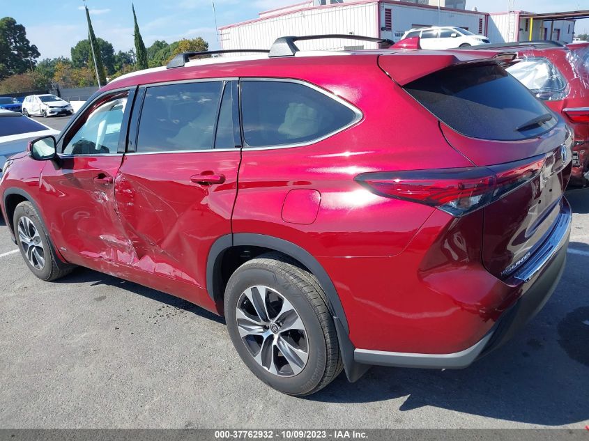 2022 TOYOTA HIGHLANDER HYBRID - 5TDHBRCH6NS541044