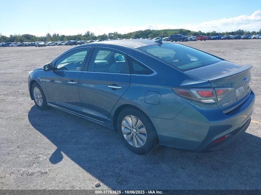 2016 HYUNDAI SONATA HYBRID SE - KMHE24L17GA038739