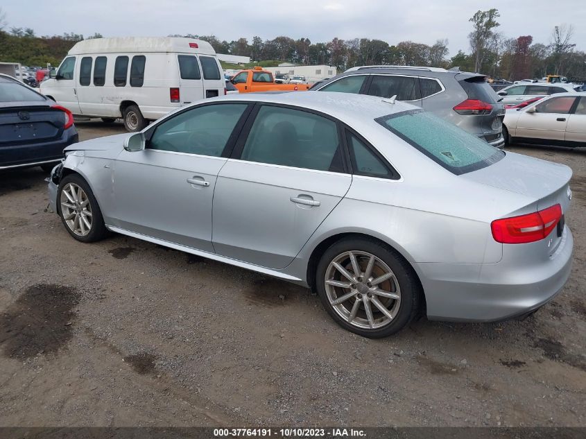 2014 AUDI A4 PREMIUM PLUS - WAUFFAFL8EN003574