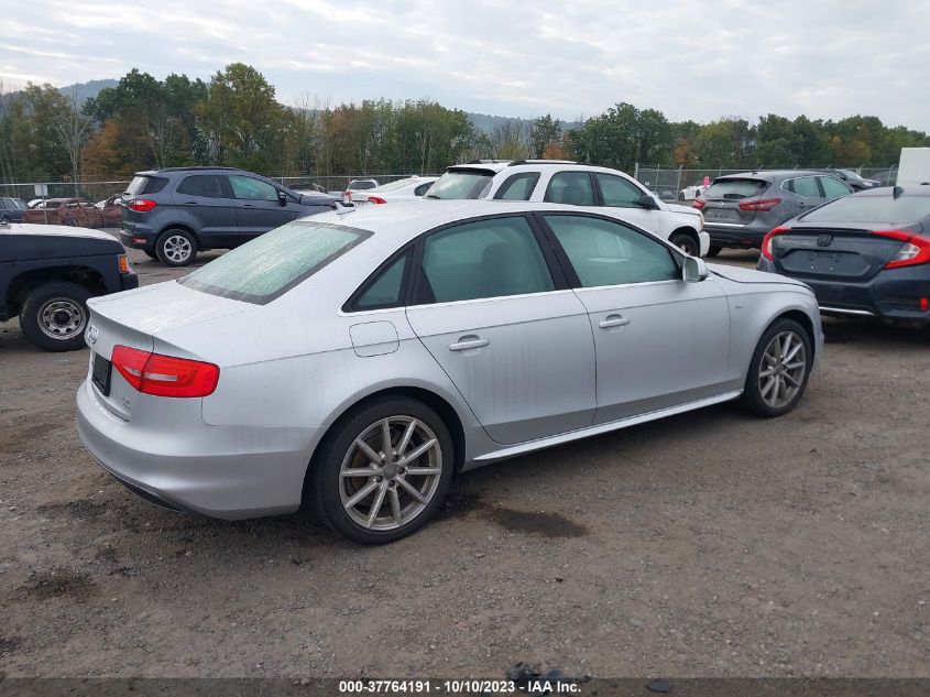 2014 AUDI A4 PREMIUM PLUS - WAUFFAFL8EN003574