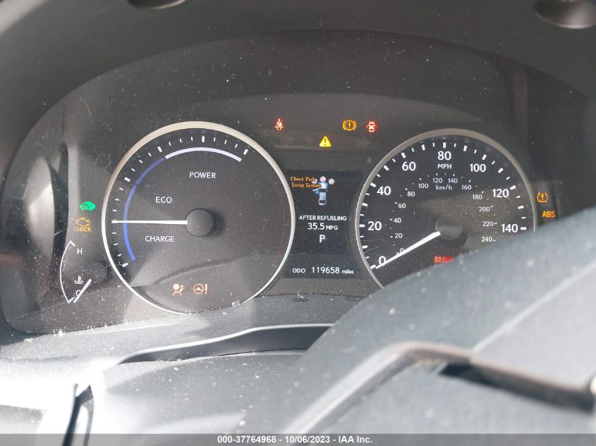 2013 LEXUS ES 300H HYBRID JTHBW1GG7D2024479