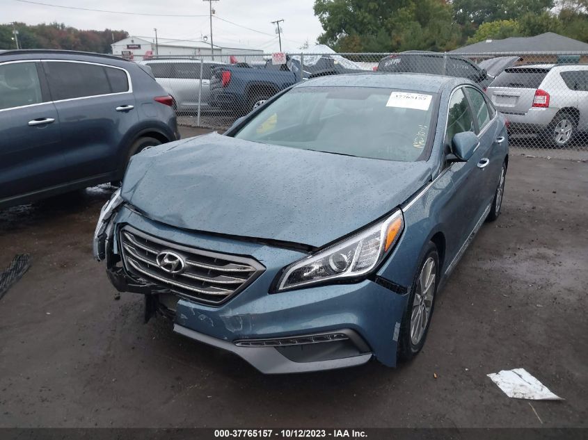 2015 HYUNDAI SONATA 2.4L SPORT - 5NPE34AF7FH235787