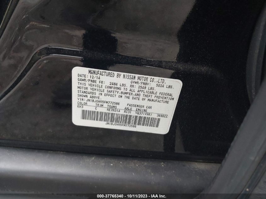 2015 INFINITI QX50 JOURNEY - JN1BJ0HR5FM772586