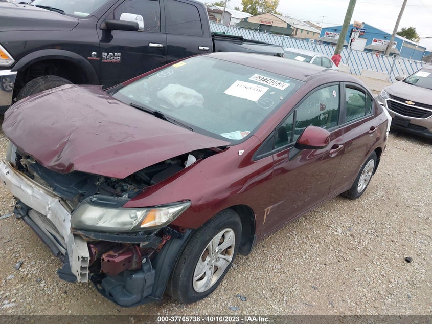 2013 HONDA CIVIC VIN: 19XFB2F52DE065349