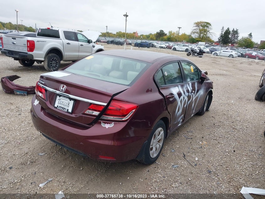 2013 HONDA CIVIC VIN: 19XFB2F52DE065349