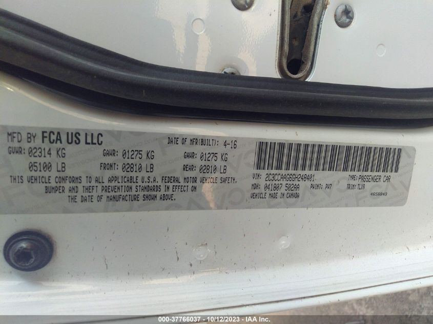 2016 CHRYSLER 300 LIMITED - 2C3CCAAG6GH248401