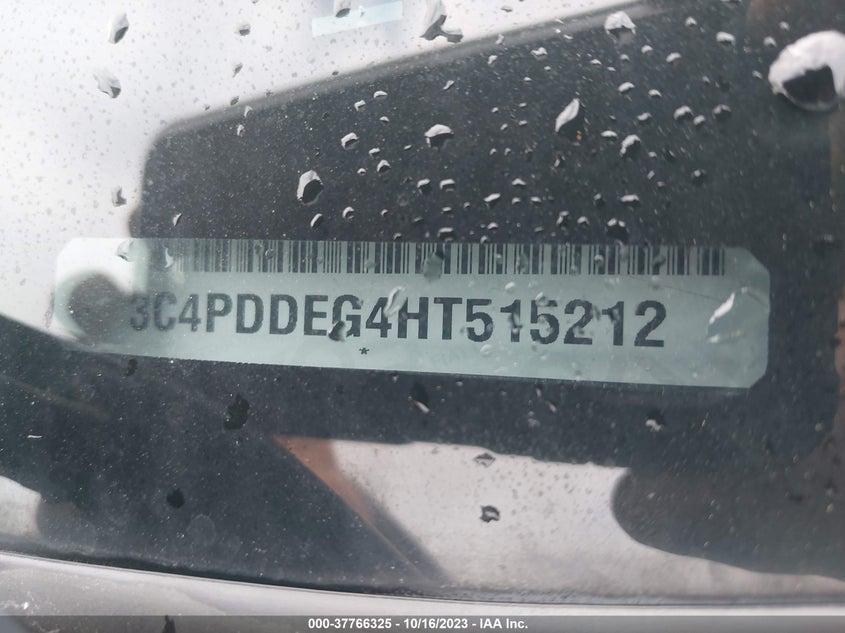 VIN 3C4PDDEG4HT515212 2017 DODGE JOURNEY GT