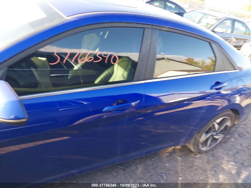 2022 HYUNDAI ELANTRA HYBRID LIMITED - KMHLN4AJXNU032155