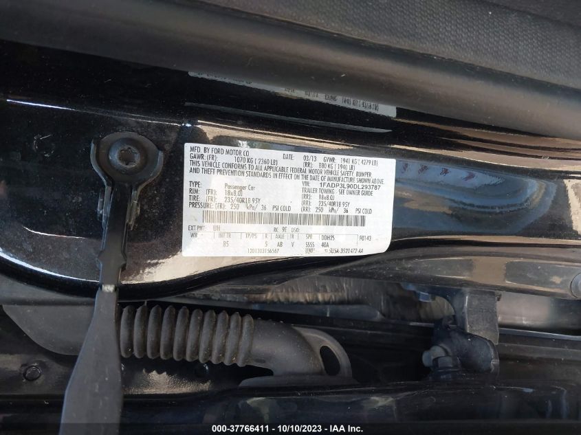 2013 FORD FOCUS ST - 1FADP3L90DL293787