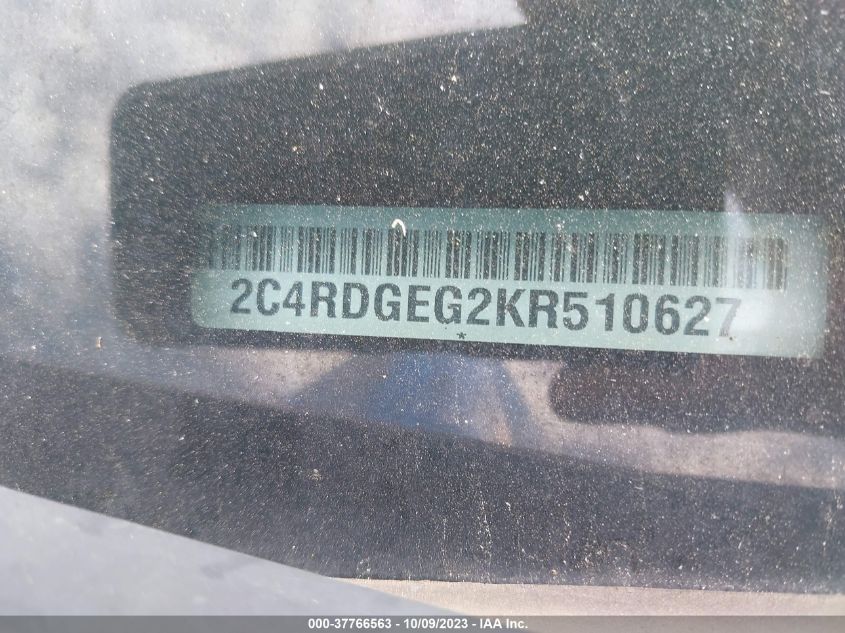 2C4RDGEG2KR510627 Dodge Grand Caravan GT 9