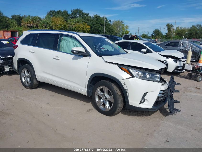VIN 5TDYZRFHXHS217963 2017 TOYOTA HIGHLANDER LIMITED/LTD PLATINUM