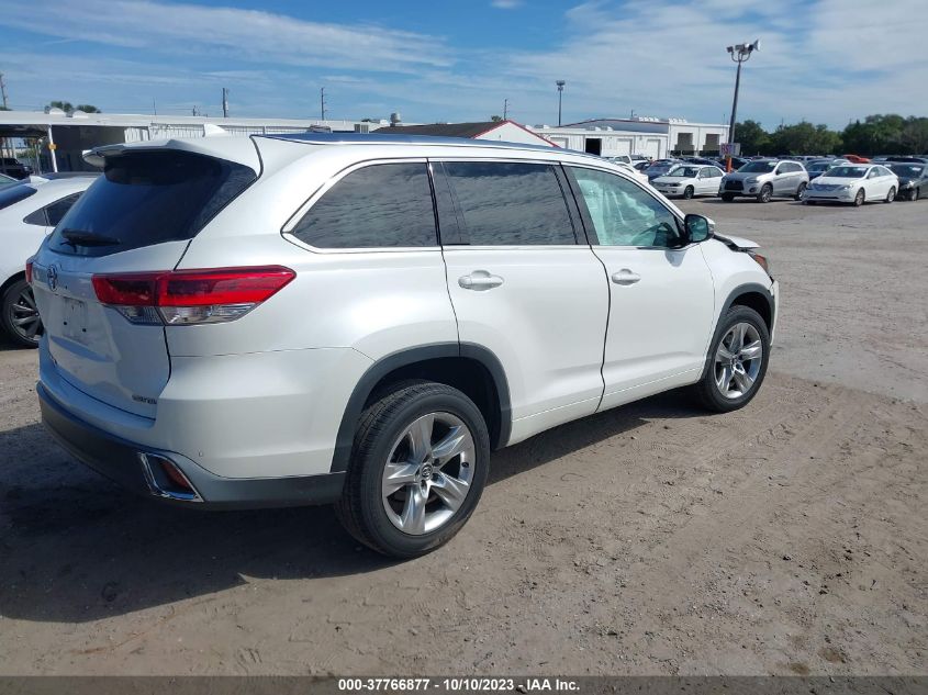 VIN 5TDYZRFHXHS217963 2017 TOYOTA HIGHLANDER LIMITED/LTD PLATINUM