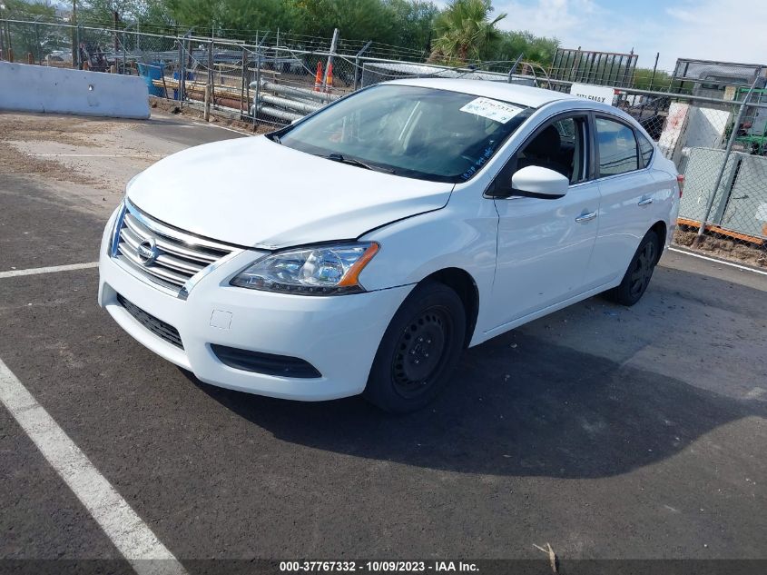 2015 NISSAN SENTRA SR/SL/S/SV/FE+ S - 3N1AB7APXFY238975