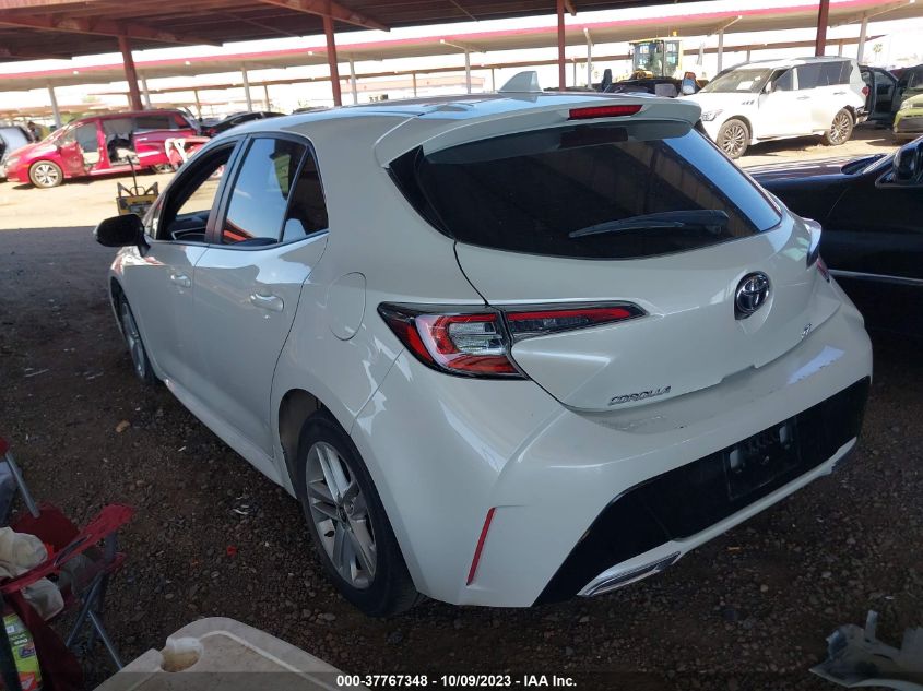 2019 TOYOTA COROLLA HATCHBACK SE/XSE JTNK4RBE0K3023236
