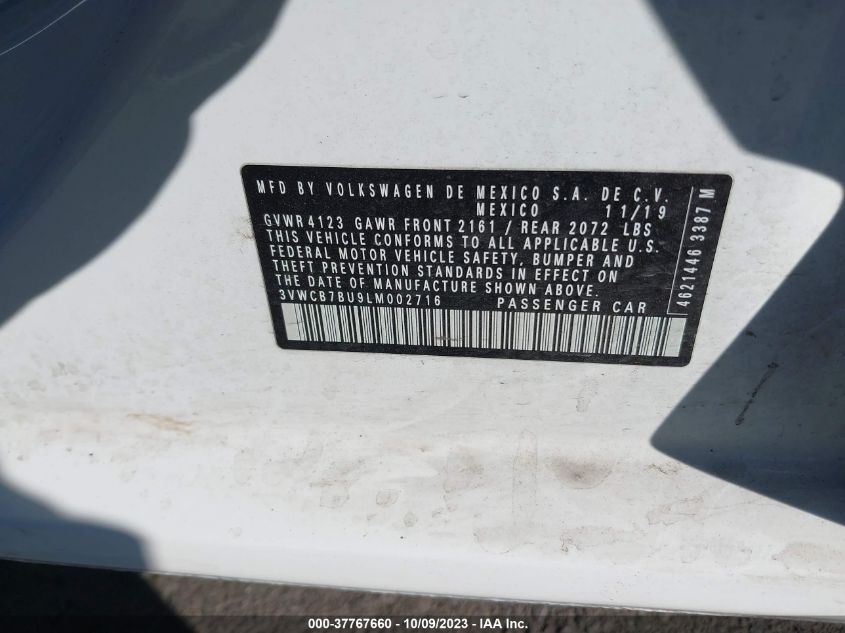 2020 VOLKSWAGEN JETTA S/SE/R-LINE - 3VWCB7BU9LM002716