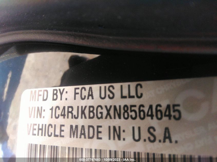 2022 JEEP GRAND CHEROKEE L LIMITED - 1C4RJKBGXN8564645