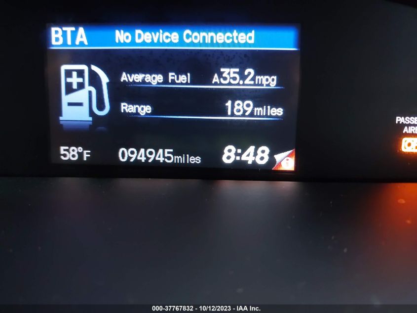 2013 HONDA CIVIC SDN EX-L - 19XFB2F94DE061984