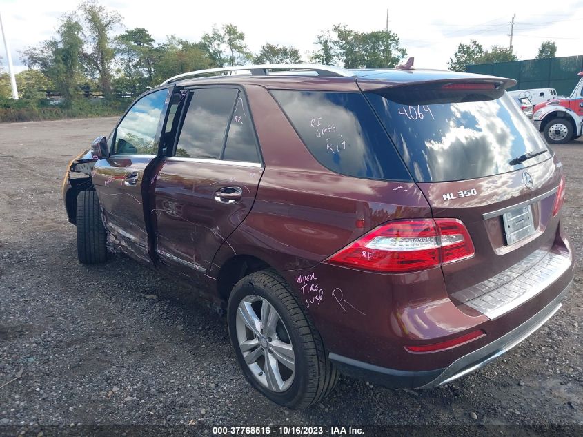 2013 MERCEDES-BENZ M-CLASS ML 350 4JGDA5HB3DA250829