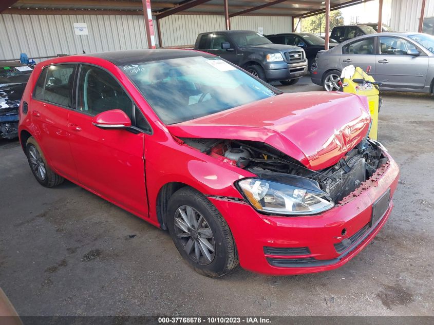 2016 VOLKSWAGEN GOLF S/SE/SEL - 3VW217AUXGM048724