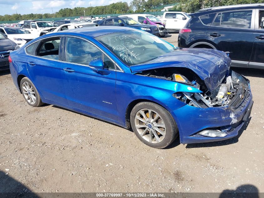 2017 FORD FUSION ENERGI SE - 3FA6P0PU3HR128071