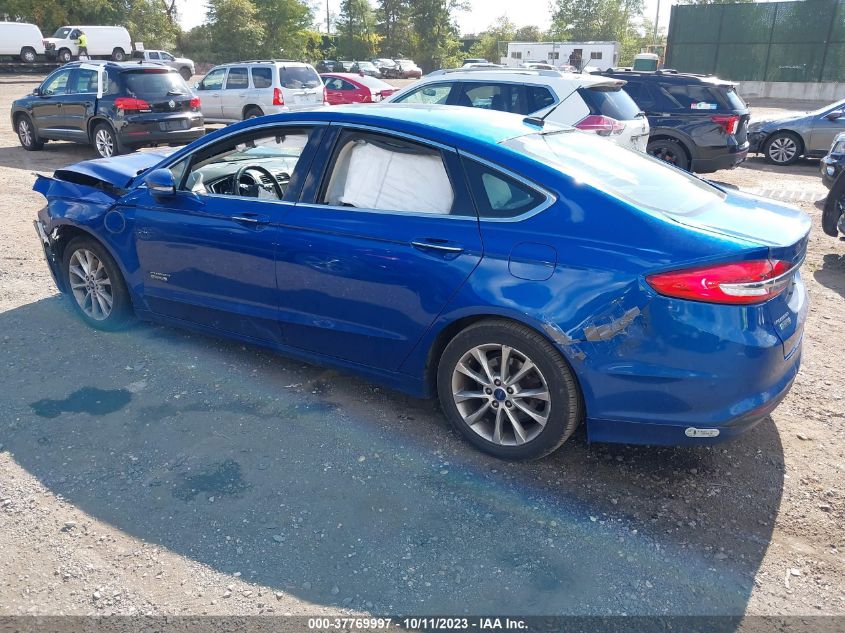 2017 FORD FUSION ENERGI SE - 3FA6P0PU3HR128071