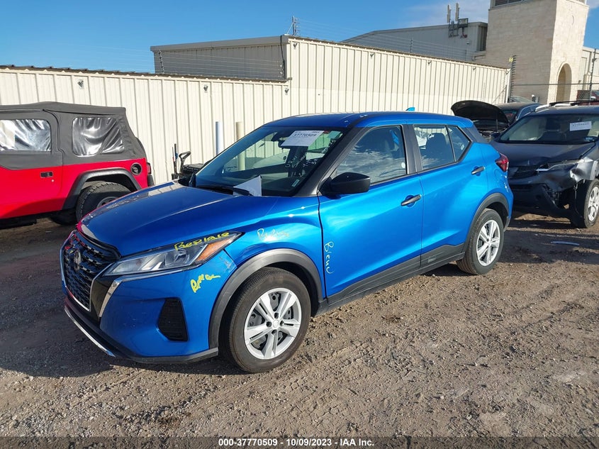 VIN 3N1CP5BV9NL500752 2022 NISSAN KICKS S