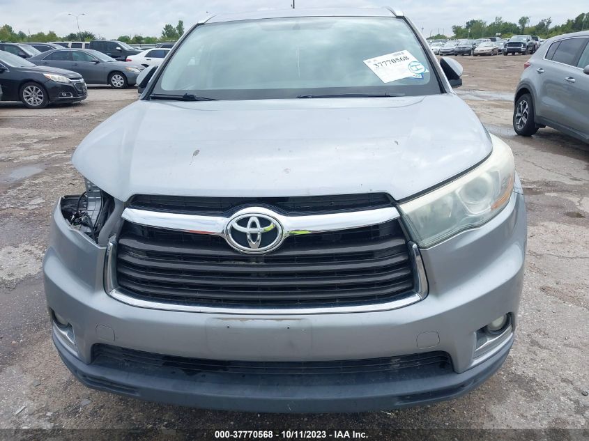 2015 TOYOTA HIGHLANDER LIMITED - 5TDYKRFH6FS055086