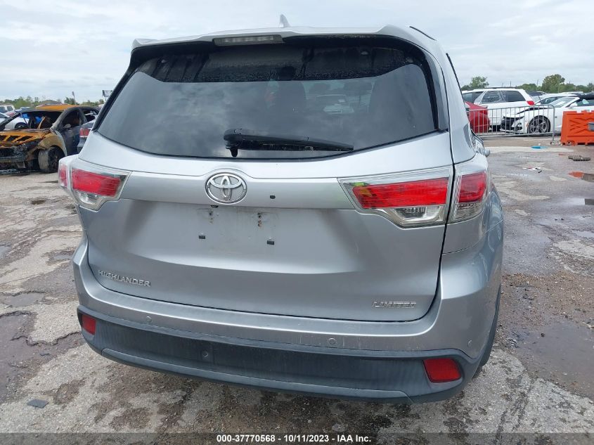 2015 TOYOTA HIGHLANDER LIMITED - 5TDYKRFH6FS055086
