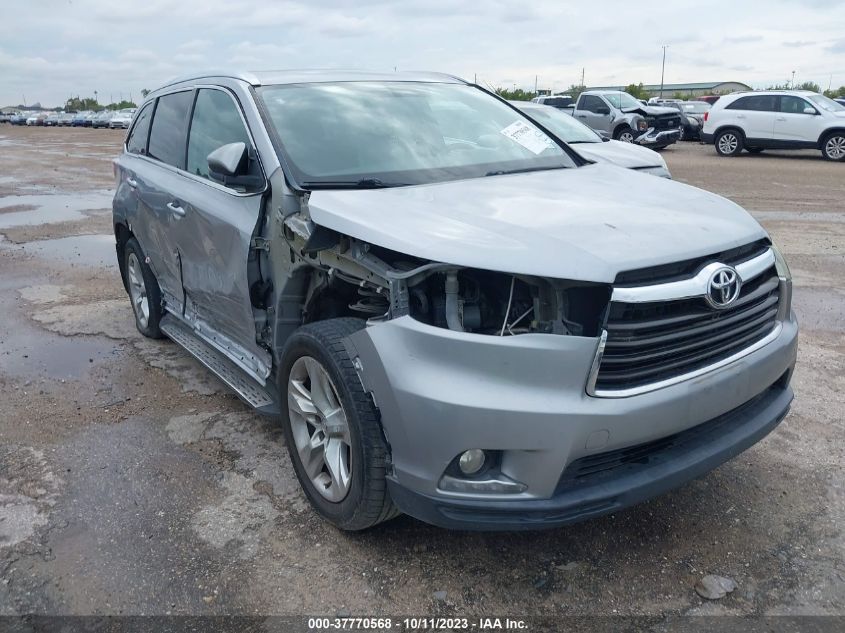 2015 TOYOTA HIGHLANDER LIMITED - 5TDYKRFH6FS055086