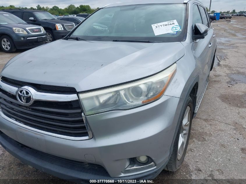 2015 TOYOTA HIGHLANDER LIMITED - 5TDYKRFH6FS055086