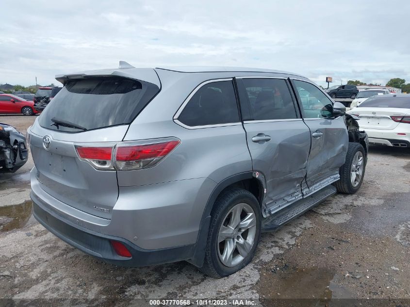 2015 TOYOTA HIGHLANDER LIMITED - 5TDYKRFH6FS055086