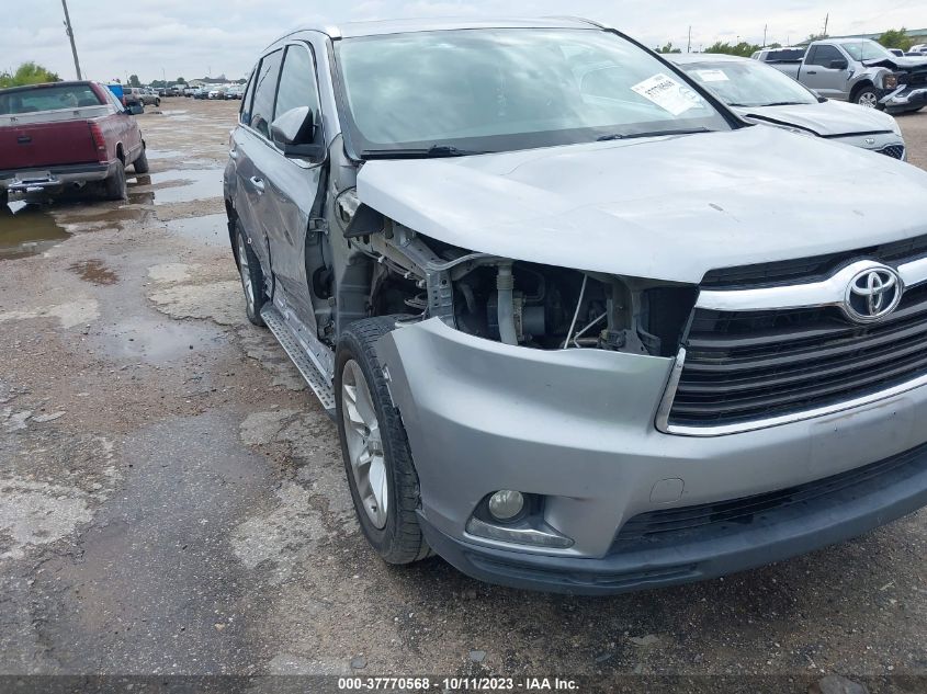 2015 TOYOTA HIGHLANDER LIMITED - 5TDYKRFH6FS055086