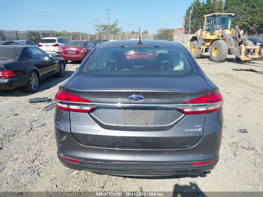 2017 FORD FUSION HYBRID SE - 3FA6P0LU5HR262599