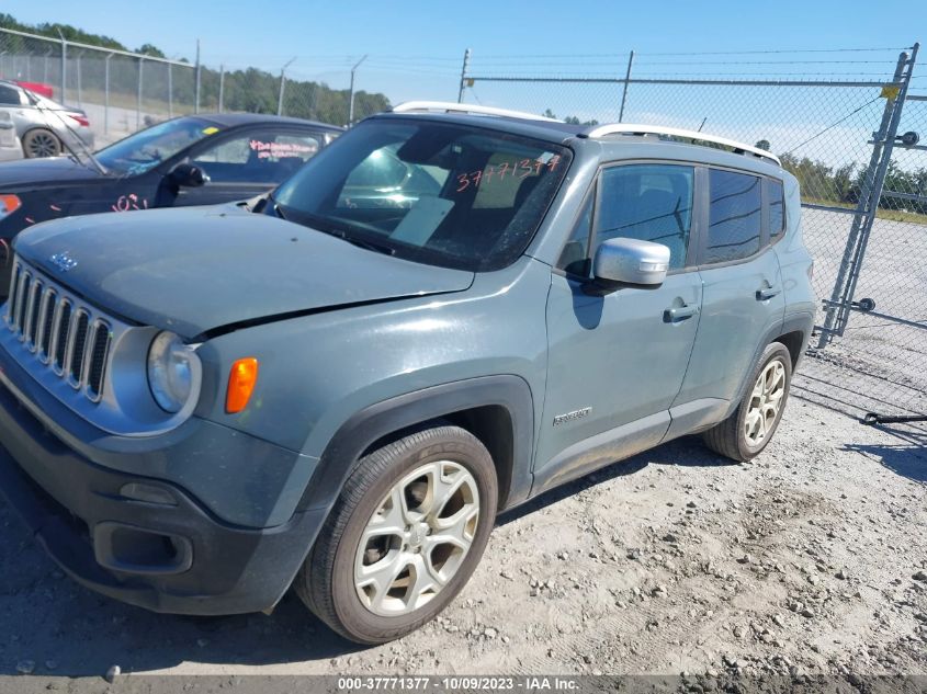 2017 JEEP RENEGADE LIMITED - ZACCJADB6HPE68221