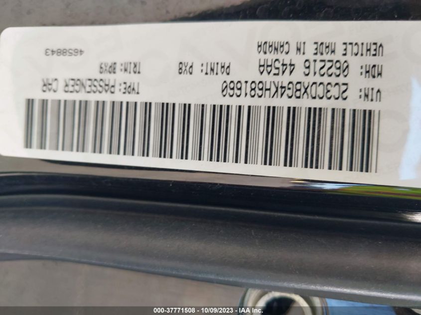 2019 DODGE CHARGER SXT - 2C3CDXBG4KH681660