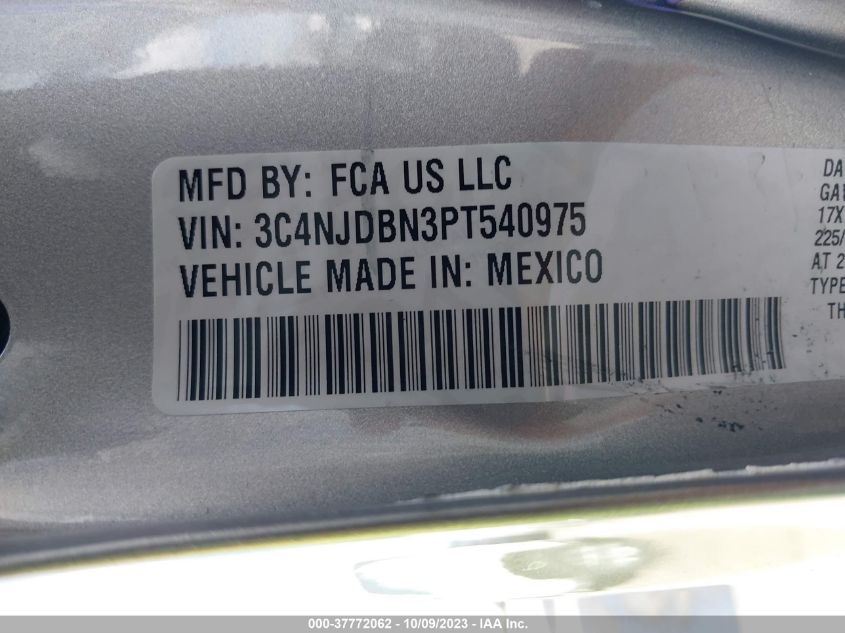 VIN 3C4NJDBN3PT540975 2023 JEEP COMPASS LATITUDE