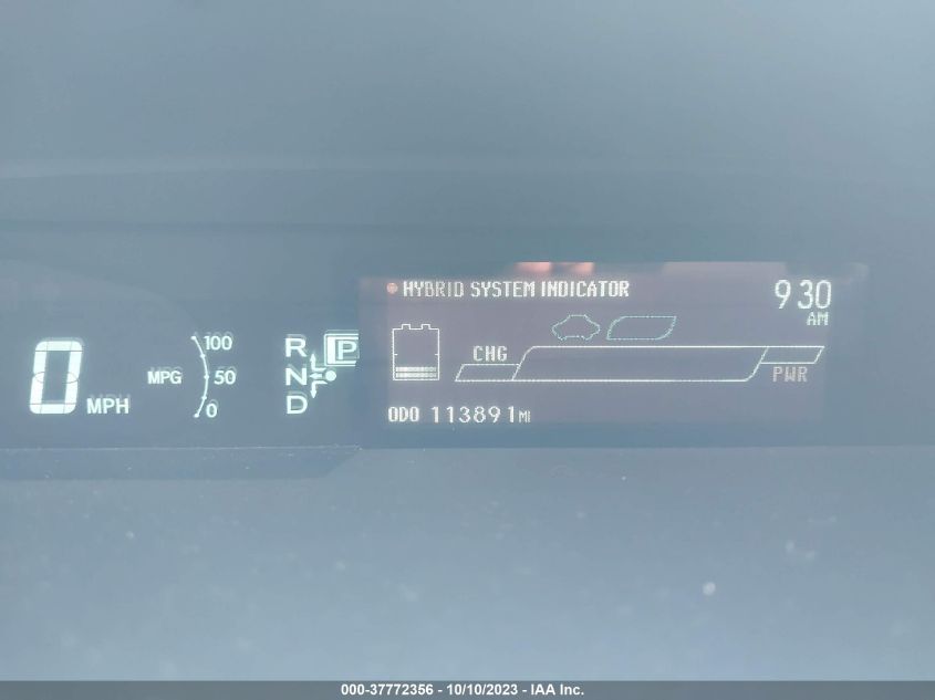 2013 TOYOTA PRIUS ONE/TWO/THREE/FOUR/FIVE - JTDKN3DU1D1721954