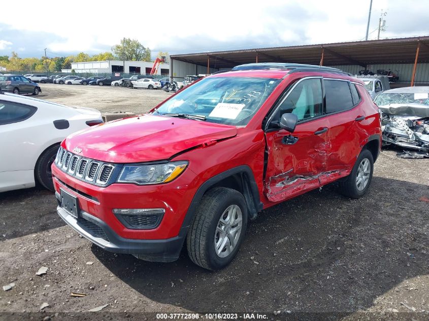 VIN 3C4NJDAB4MT500343 2021 JEEP COMPASS SPORT