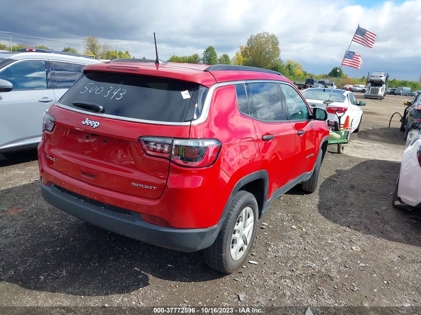 VIN 3C4NJDAB4MT500343 2021 JEEP COMPASS SPORT