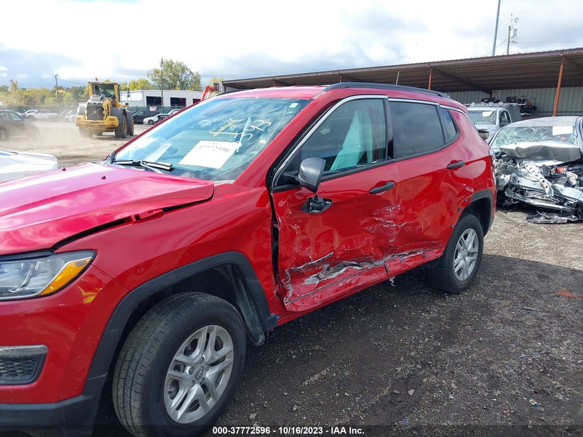 VIN 3C4NJDAB4MT500343 2021 JEEP COMPASS SPORT