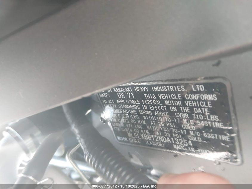 2022 KAWASAKI KLX300 E ML5LXBE12NDA13254