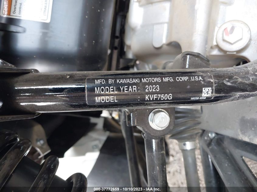 2023 KAWASAKI KVF750 G JKAVFDG14PB523976