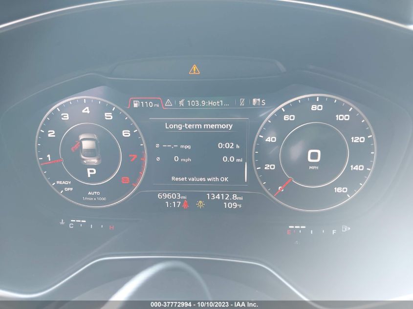 2016 AUDI TT 2.0T TRUC5AFV9G1022080
