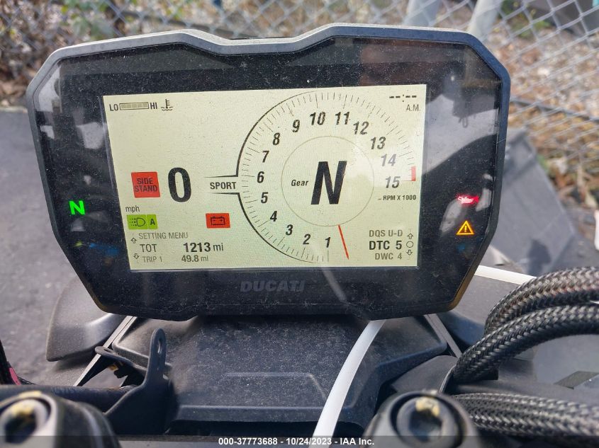 2022 DUCATI STREETFIGHTER V4/V4S ZDMFAKNW3NB007329