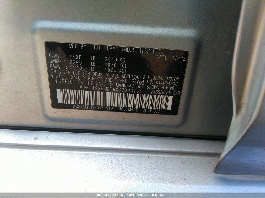 2013 SUBARU LEGACY 2.5I PREMIUM - 4S3BMBB60D3048256