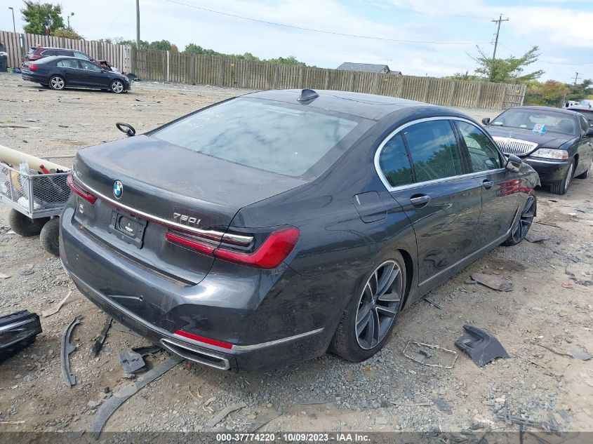 2022 BMW 7 SERIES 750I XDRIVE WBA7U2C00NCJ24489