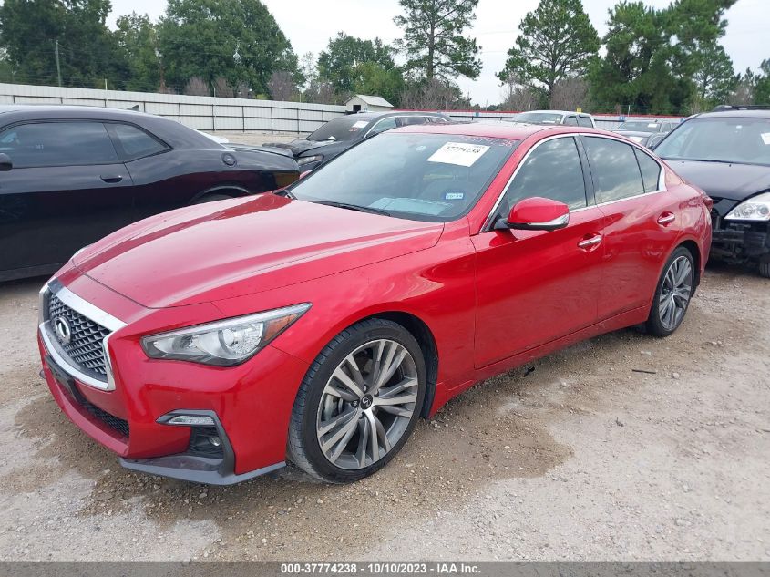 JN1EV7CP9MM703610 Infiniti Q50 3.0T SENSORY 2