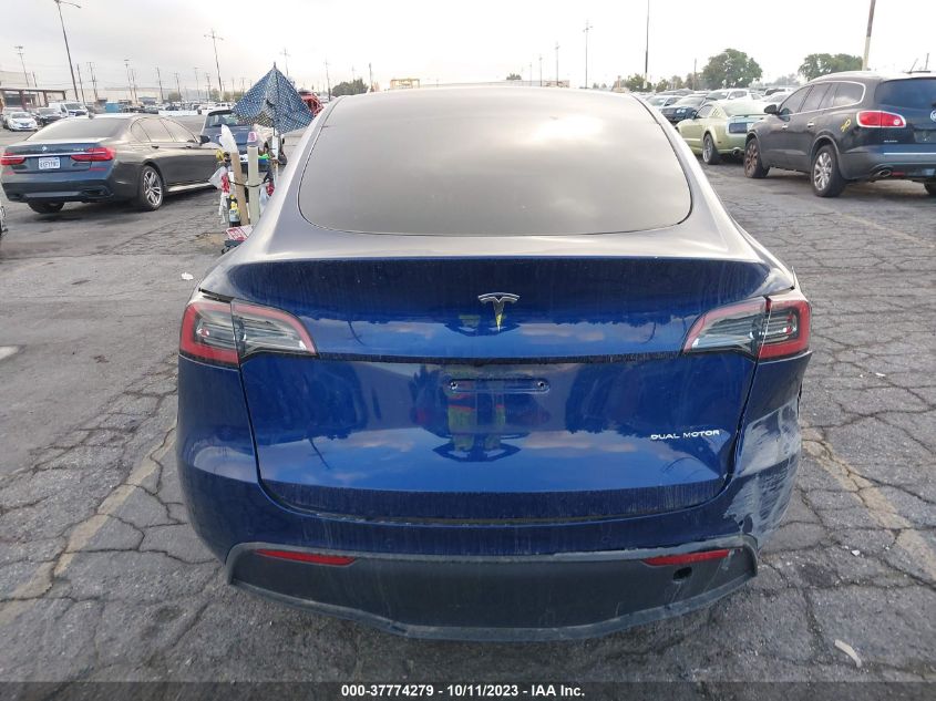 2022 TESLA MODEL Y LONG RANGE - 7SAYGDEE8NF484067