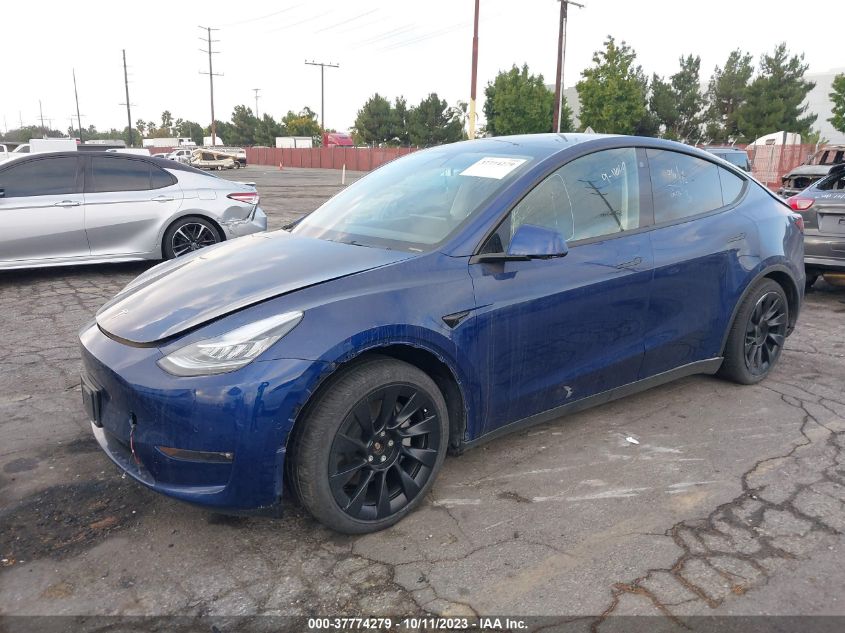 2022 TESLA MODEL Y LONG RANGE - 7SAYGDEE8NF484067