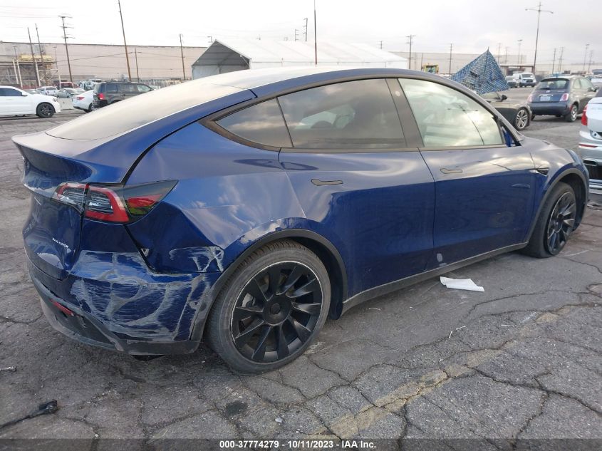2022 TESLA MODEL Y LONG RANGE - 7SAYGDEE8NF484067